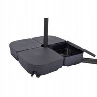 Podstawa do parasola ogrodowego SAMOS 40x40x15,5 grafit na wodę i piasek