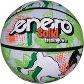 PIŁKA DO KOSZYKÓWKI ENERO SOLID ZIELONA BIAŁA R.7