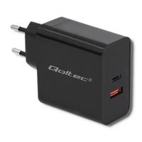 Ładowarka sieciowa Qoltec 63W | 5-20V | 1.5-3A | USB typ C PD | USB QC 3.0