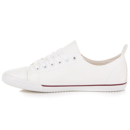 Białe wiązane trampki r.37 na Arena.pl