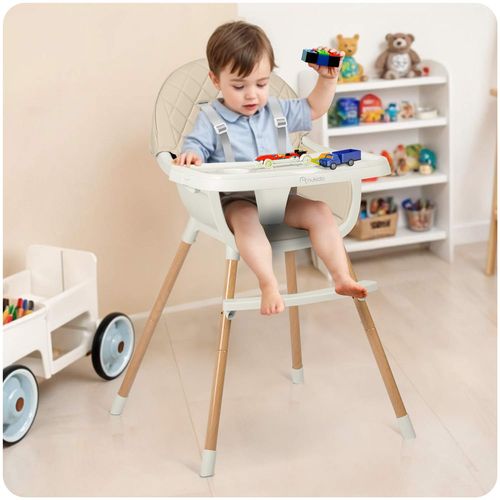 Krzesełko do karmienia Nukido Lilo beżowe na Arena.pl