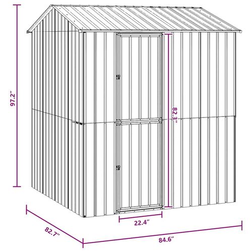 Klatka dla ptaków z przechowywaniem Antracyt 215 x 210 x 247 cm na Arena.pl