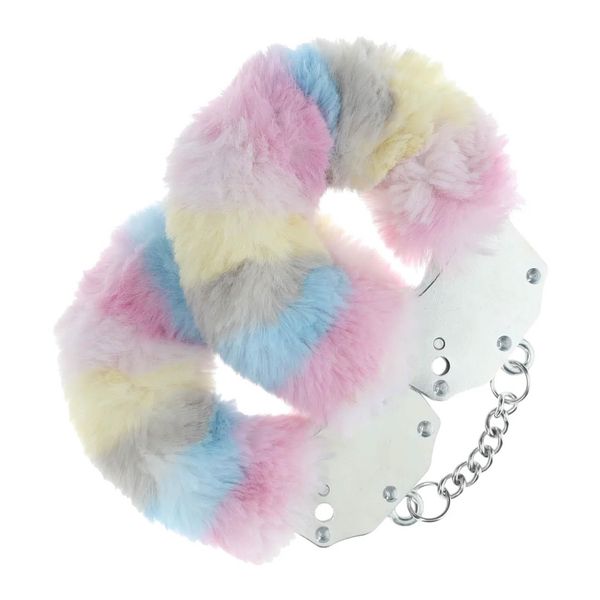 Heavy-Duty Fluffy Handcuffs - Multicolor 2 zdjęcie 1