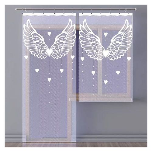 Komplet firan Skrzydlate Serce wysokość 250 cm DomoweTekstylia | WN6SS2 55K na Arena.pl