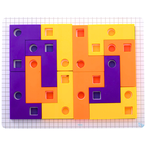 Gra Logiczna Układanka Karty Montessori Tangram Puzzle Klocki Gra Planszowa na Arena.pl