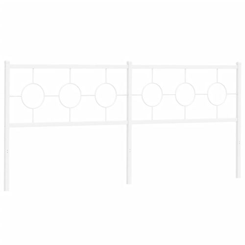 Metalowe wezgłowie, białe, 193 cm na Arena.pl