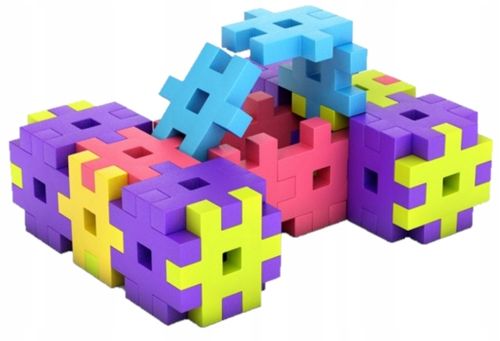 KLOCKI KONSTRUKCYJNE Wafle MELI Basic 150 ELEMENTÓW KREATYWNA ZABAWA DZIECI na Arena.pl