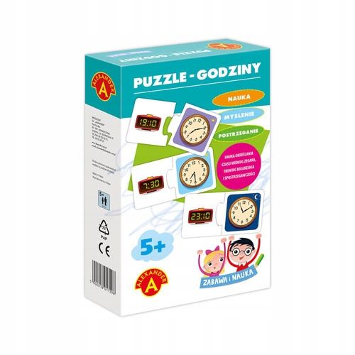 Puzzle godziny - zabawa i nauka 18349 na Arena.pl