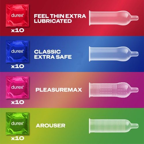 Durex Surprise Me, prezerwatywy, 40 szt. na Arena.pl