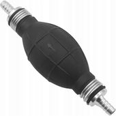 Pompka ręczna ssąca do paliwa oleju ropy wody gruszka 12 mm Silver
