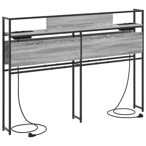 Zagłówek do przechowywania z półką Szary dąb sonoma 160 cm na Arena.pl