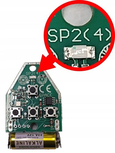 Pilot Came SPACE SP2 Pilot Do Bramy, Kod Zmienny, Zielona Dioda, Oryginalny na Arena.pl