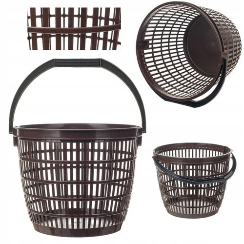 KOSZ KOSZYK NA GRZYBY ZIEMNIAKI WARZYWA OWOCE 12L DUŻY POJEMNIK UNIWERSALNY na Arena.pl