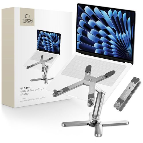 Podstawka Tech-Protect ULS200 Aluminiowa DO Laptopa 16" Srebrna na Arena.pl
