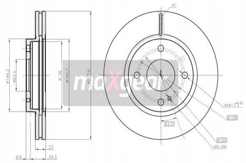 TARCZA HAM. FORD P. FIESTA 08- MAXGEAR na Arena.pl