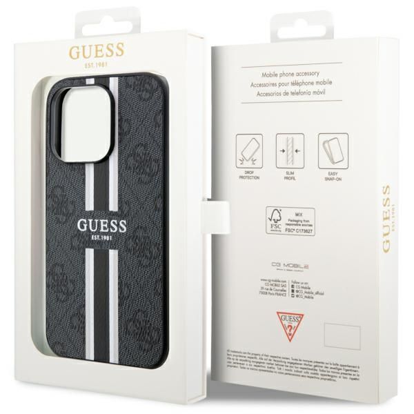 Etui Guess do iPhone 14 Pro, Czarny, MagSafe zdjęcie 8