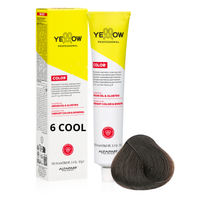 ALFAPARF YELLOW Farba do włosów 6 COOL Chłodny ciemny naturalny blond 100ml