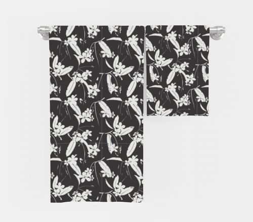 RĘCZNIK Białe kwiaty z twoim dowolnym tekstem 200x70cm 011K na Arena.pl