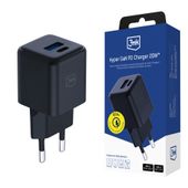 accessories - 3mk hyper gan charger 20w qc4+ pd pps usb 1a1c black eu