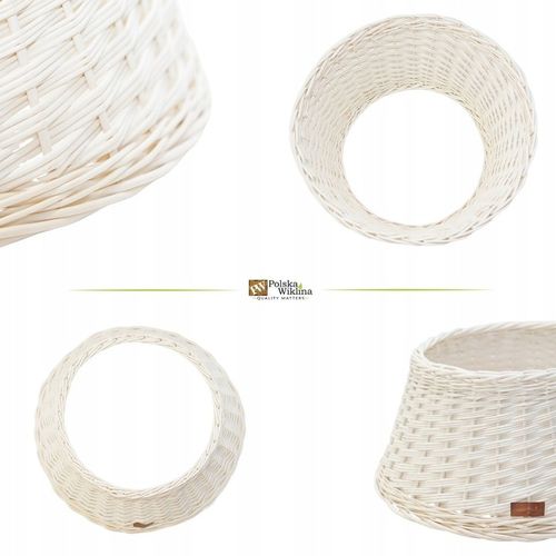 OSŁONKA WIKLINOWA NA STOJAK POD CHOINKĘ 60 CM OSŁONA WIKLINOWA WYBIELANA na Arena.pl