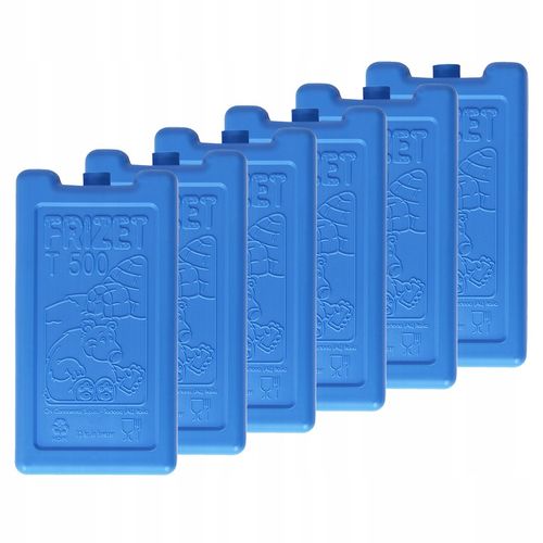 Wkłady chłodzące mrożące do lodówki samochodowej torby termicznej 6x500ml na Arena.pl