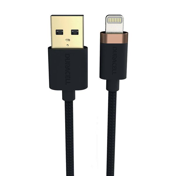 Kabel USB do Lightning Duracell 1m (czarny) zdjęcie 1