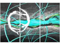 60 90CM OBRAZ 3 ELEM TANIEC MORSKIEJ TONI DRUK PŁÓTNO RAMA