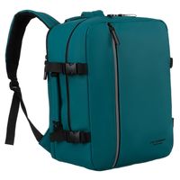 turkusowy plecak podróżny zawieszony na regulowanych szelkach - peterson