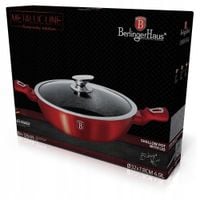 BH-1264N - Garnek granitowy niski 32 cm 4.9 l Berlinger Haus Burgundy Line