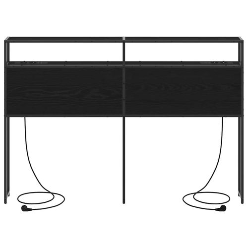 Zagłówek do przechowywania z półką Czarny dąb 120 cm na Arena.pl