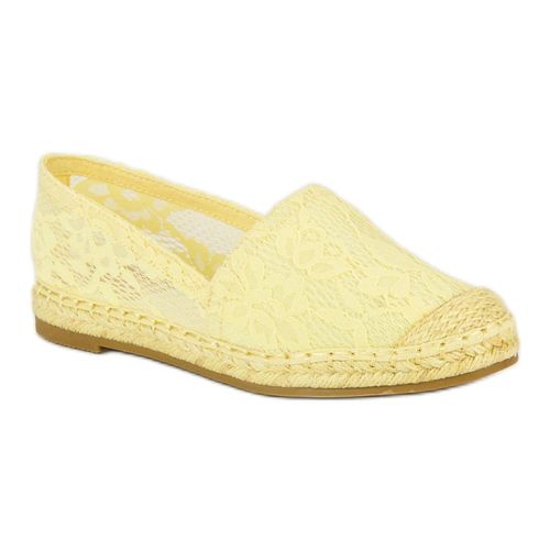 Żółte koronkowe espadryle r.36 na Arena.pl