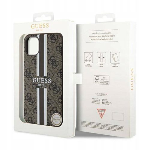 Etui do iPhone 11 Guess 4G Printed Stripes MagSafe na Arena.pl