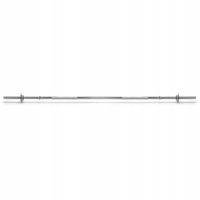 SZTANGA GRYF PROSTY ŚRUBOWY CHROMOWANY STALOWY METEOR 150cm/25mm 2 nakrętki