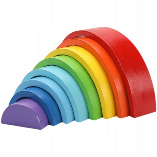 drewniane klocki tęcza jhtoy-318 na Arena.pl
