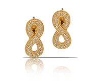 kolczyki nieskończoność z kryształkami preciosa (p15/frv/03au)