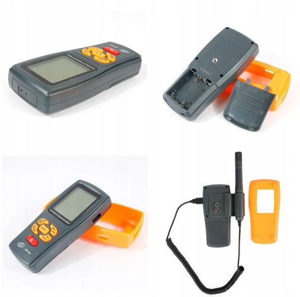 HIGROMETR MIERNIK WILGOTNOŚĆ TEMPERATURA POWIETRZA TERMOHIGROMETR BENETECH zdjęcie 14