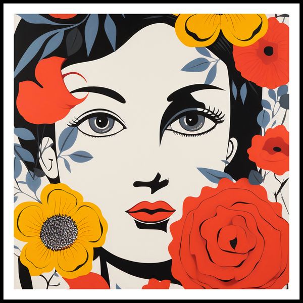 Plakat 80x80cm Kwiatowa Aura zdjęcie 3