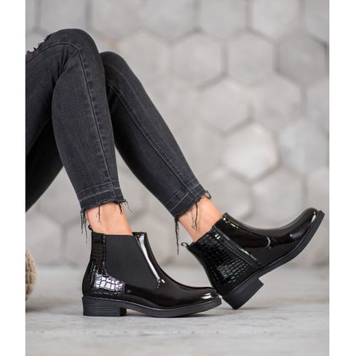 Lakierowane Botki Snake Print r.36 na Arena.pl