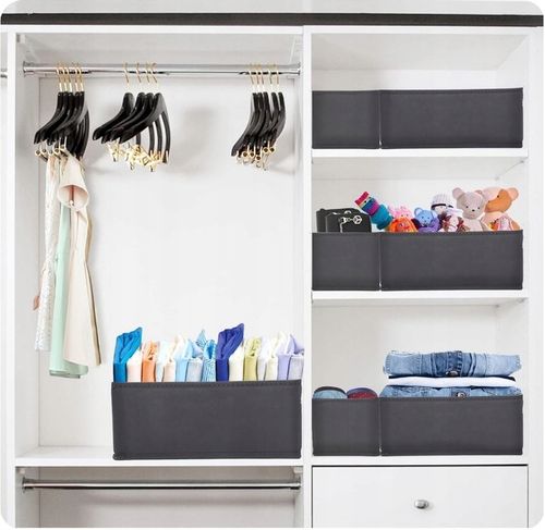 ORGANIZER NA BIELIZNĘ SKARPETKI DO SZUFLADY SZAFY ZESTAW POJEMNIK 6 na Arena.pl