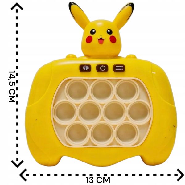 KONSOLA POP IT POKEMON PIKACHU GRA ELEKTRONICZNA ZRĘCZNOŚCIOWA SENSOR zdjęcie 6