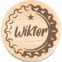 OTWIERACZ do piwa DREWNIANY personalizacja z grawerem kapsel z imieniem