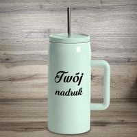 Miętowy kubek termiczny 1200 ml ze stali nierdzewnej z Twoim nadrukiem