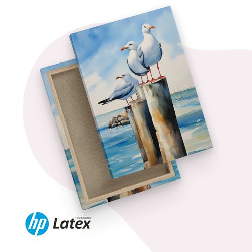 Obraz Na Płótnie Abstrakcyjne Mewy 60cm x 90cm na Arena.pl