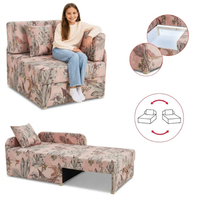 Łóżko dziecięce sofa kanapa różowe pudrowe welur Denis Family Meble