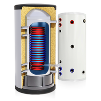 Zasobnik CWU 200L NIERDZEWNY 2 wężownice1,8+2,4m²