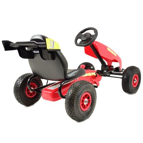 NAJNOWSZY GOKART NA PEDAŁY, KOŁA POMPOWANE, HAMULCE/G202 na Arena.pl