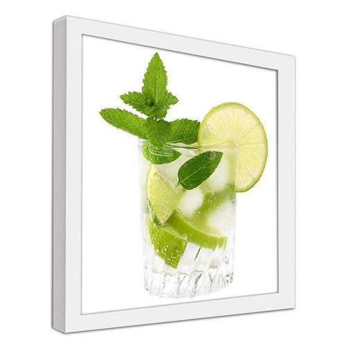 Obraz w ramie białej, Mojito 40x40 na Arena.pl