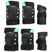 Zestaw ochraniaczy na kolona łokcie nadgarstki Raven Dexard Black Mint L