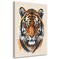 Obraz do pokoju dziecka nastolatka, Tygrys głowa zwierzę safari