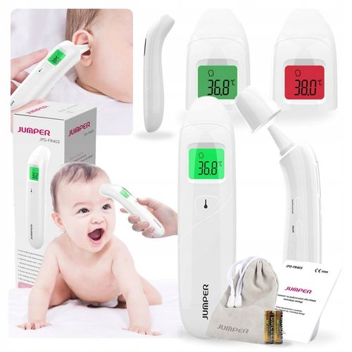 MEDYCZNY termometr bezdotykowy podczerwień do ucha czoła JUMPER JPD-FR403 na Arena.pl